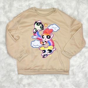 romwe x the powerpuff girls sweatshirt